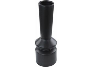 4255664809216 - Beliani - Keramikvase schwarz 32 cm minimalistisches dekoratives Accessoire - Schwarz