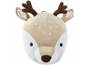 4255664810939 - Beliani - Wanddekoration Tierkopf Beige aus Baumwolle Hirsch 23 x 30 cm für Kinderzimmer - Beige 4255664810939 - Beliani - Wanddekoration Tierkopf Beige aus Baumwolle Hirsch 23 x 30 cm für Kinderzimmer - Beige