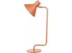 4255664814975 - Beliani - Tischlampe Orange Eisen 51 cm Rund Matt mit Kabel Schalter Modern Nachttischlampe für Schlafzimmer Schreibtischlampe für Büro - Orange