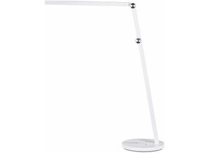 4255664817174 - Beliani - led Schreibtischlampe Weiß 48 cm Hoch Verstellbar Modernes Design Minimalistisch für Büro Home Office Arbeitszimmer Schreibtisch - Weiß