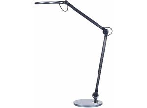 4255664817204 - Led Schreibtischlampe Schwarz Aluminium 34 cm Verstellbar Modernes Design Minimalistisch für Büro Home Office Arbeitszimmer Schreibtisch - Schwarz