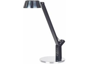 4255664817884 - Beliani - LED-Schreibtischlampe Silber Metall mit USB-Port Dimmbar Verstellbarer Schirm Helligkeitsregulierung Modern Büro Ausstattung Arbeitsleuchte