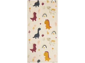 4255664827005 - Beliani - Kinderteppich mehrfarbig 80 x 150 cm aus Baumwolle mit Tiermotiv handgewebt Spielmatte