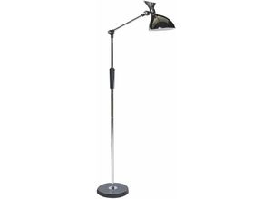 4255664828217 - Beliani - LED-Stehlampe Silber Metall und Kunststoff 169 cm Dimmbar cct Verstellbarer Arm und Schirm Moderne Beleuchtung Bogenlampe Heim Büro