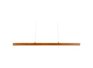 4255664832795 - Beliani - Hängelampe Braun aus Eichenholz mit Integriertem LED-Licht Dimmbar Fernbedienung Modernes Design Pendelleuchte für Esszimmer Wohnzimmer