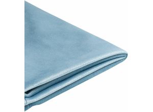 4255664835932 - Beliani - Bettrahmenbezug Hellblau Samtstoff 90 x 200 cm Stoffbezug für Einzelbett Modernes Design Schlafzimmer Kinderzimmer Ausstattung