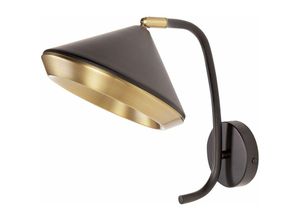 4255664841322 - Beliani - Wandlampe Kupferfarben   Schwarz aus Eisen Industrial Style Modern Elegant für Wohnzimmer Schlafzimmer Flur - Schwarz