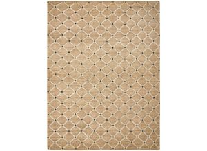 4255664843920 - Beliani - Teppich Jute beige 300 x 400 cm geometrisches Muster Kurzflor kalekoy