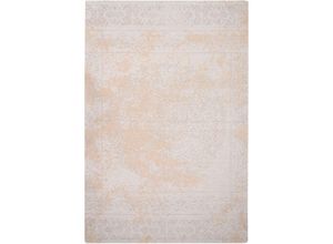 4255664860521 - Beliani - Teppich Beige Baumwolle Rechteckig 200x300 cm Kurzflor Orientalisches Muster Antik-Optik Vintage Wohnzimmerteppich für Fußbodenheizung