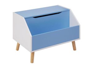 4255664872319 - Aufbewahrungskiste Blau 43 x 60 cm Spielzeugtruhe Spielzeugbox für Kinderzimmer 4255664872319 - Aufbewahrungskiste Blau 43 x 60 cm Spielzeugtruhe Spielzeugbox für Kinderzimmer