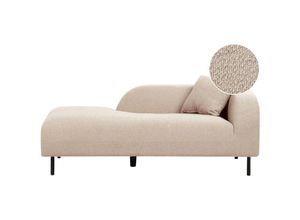 4255664879356 - Chaiselongue Tupe Bouclé-Stoff Rechtsseitig mit Kissen Modernes Design Retro Stil Relaxliege für Wohnzimmer Schlafzimmer Indoor