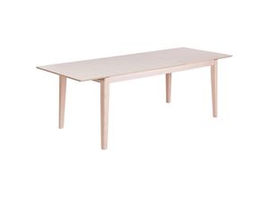 4255664883612 - Beliani - Esszimmertisch Helle Holzoptik MDF-Platte Rechteckig 180 240 x 90 cm Ausziehbar Schmetterlingsauszug Holzbeine Modern Ausziehtisch Esstisch