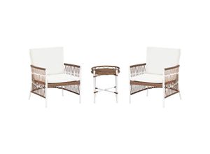 4255664884039 - Beliani - Bistro Set Weiß levico