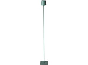 4255664890627 - Beliani - Stehlampe Grün Metall Kabellos Wiederaufladbar Akku Touch Funktion Dimmfunktion usb Kabel Indoor Outdoor Stehleuchte