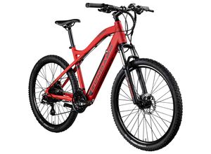 4255676603239 - Z898 E-Bike E Mountainbike 275 Zoll Pedelec 170 - 190 cm Hardtail MTB 24 Gang rot