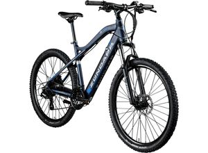 4255676603260 - Z898 E-Bike E Mountainbike 275 Zoll Pedelec 170 - 190 cm Hardtail MTB 24 Gang dunkelblau