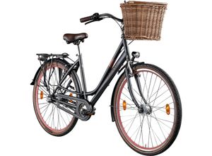 4255676604427 - C800 Damenfahrrad 28 Zoll mit Nabenschaltung 3 Gang retro Citybike 155 - 175 cm silber