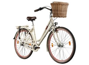 4255676604434 - C800 Damenfahrrad 28 Zoll mit Nabenschaltung 3 Gang retro Citybike 155 - 175 cm creme