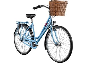 4255676604441 - C800 Damenfahrrad 28 Zoll mit Nabenschaltung 3 Gang retro Citybike 155 - 175 cm pastellblau