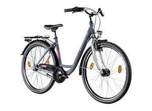 4255676604502 - C500 Damenfahrrad 26 Zoll Cityrad 160 - 175 cm mit 3 Gang Nabenschaltung grau