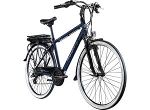 4255676604717 - Agon Avesa E Bike Trekkingrad Damen Herren ab 155 cm mit Nabenmotor Pedelec Trekking Fahrrad mit 21 Gang und Beleuchtung StVZO