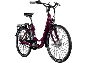 4255676604748 - Agon Axis E-Bike 26 Zoll Citybike Damen Herren 140 - 165 cm Pedelec mit Nabenmotor Fahrrad 3 Gang und Beleuchtung StVZO