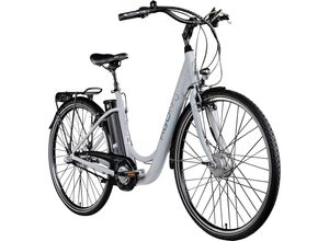 4255676604755 - Agon Aurora 28 Zoll E-Bike 28 Zoll Citybike bis 115 km Damen Herren 150 - 175 cm Pedelec Elektrofahrrad 3 Gang und Beleuchtung StVZO