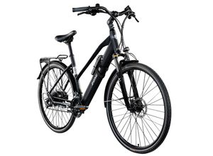 4255676604816 - Z810 mit Faltschloss E Bike Trekkingrad Damen ab 155 cm mit 24 Gängen und Beleuchtung StVZO