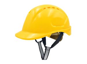 4255681400014 - Mustbau MBU-GM16-YEL BauhelmSchutzhelmArbeitshelmBauarbeiterhelm52-66cm Einstellbar
