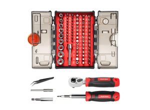 4255681400731 - MUSTBAU 78-teilige Ratschenschraubendreher-Set aus Stahl für PCs Computer Laptops Tablets Kameras Uhren