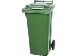 4255681507256 - PROREGAL 2-Rad-Mülltonne MGB HDPE-Kunststoff HxBxT 945x48x54cm 120 Liter Grün