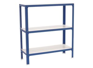 4255681532159 - Proregal-zertifizierte Qualitätsprodukte - proregal Wohnregal living koala wood mit 3 Fachböden HxBxT 90x80x30cm Fachlast 150kg Blau Weiß - Blau