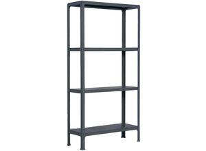 4255681533200 - Proregal-zertifizierte Qualitätsprodukte - proregal Wohnregal living koala metal mit 4 Fachböden HxBxT 160x100x30cm Fachlast 150kg