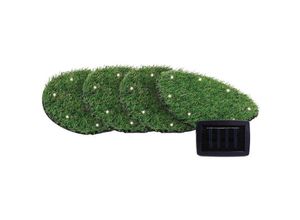 4255681552829 - SuperSparSet 8x NATURE Solarlampen mit automatischer Einschaltfunktion Ø 24cm 8 LEDs Automatisches Schalten Gartenlampe Rattanlampe LED Lampe