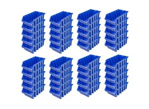 4255681556445 - Proregal-betriebsausstattung Zum Fairen Preis - SuperSparSet 40x Sichtlagerbox 5 HxBxT 187x333x50cm Polypropylen Blau - Blau