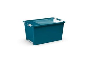 4255681557114 - Mehrzweck Aufbewahrungsbehälter STORAGE mit Deckel HxBxT 28x55x35cm 40 Liter Türkis Behälter Box Aufbewahrungsbehälter Aufbewahrungsbox - Türkis