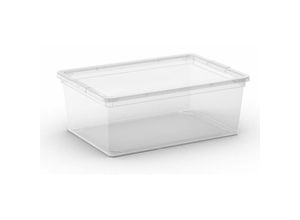 4255681557169 - Mehrzweck Aufbewahrungsbehälter HIPPO mit Deckel HxBxT 15x37x26cm 11 Liter Transparent Behälter Box Aufbewahrungsbehälter Aufbewahrungsbox