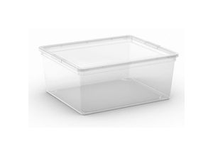 4255681557176 - Mehrzweck Aufbewahrungsbehälter HIPPO mit Deckel HxBxT 17x40x34cm 18 Liter Transparent Behälter Box Aufbewahrungsbehälter Aufbewahrungsbox