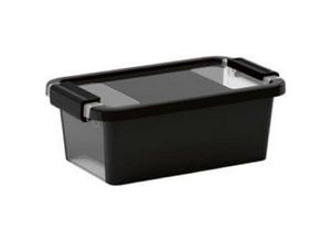 4255681557398 - SuperSparSet 2x Mehrzweck Aufbewahrungsbehälter STORAGE mit Deckel HxBxT 10x265x16cm 3 Liter Schwarz Behälter Box Aufbewahrungsbehälter