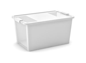 4255681557589 - SuperSparSet 10x Mehrzweck Aufbewahrungsbehälter STORAGE mit Deckel HxBxT 28x55x35cm 40 Liter Weiß Behälter Box Aufbewahrungsbehälter