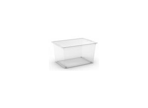 4255681557909 - SuperSparSet 5x Mehrzweck Aufbewahrungsbehälter HIPPO mit Deckel HxBxT 39x55x31cm 50 Liter Transparent Behälter Box Aufbewahrungsbehälter