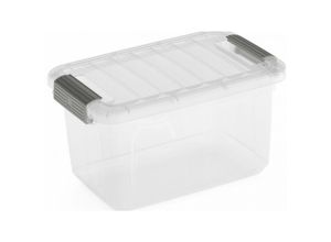 4255681558142 - SuperSparSet 5x Mehrzweck Aufbewahrungsbehälter HAWK mit transparentem Deckel HxBxT 18x28x17cm 5 Liter Transparent Behälter Box