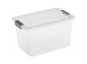 4255681558159 - SuperSparSet 5x Mehrzweck Aufbewahrungsbehälter HAWK mit transparentem Deckel HxBxT 25x38x23cm 15 Liter Transparent Behälter Box