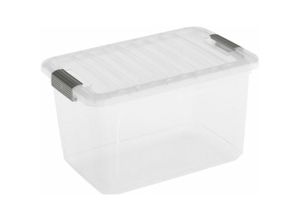 4255681558296 - SuperSparSet 20x Mehrzweck Aufbewahrungsbehälter HAWK mit transparentem Deckel HxBxT 25x38x23cm 15 Liter Transparent Behälter Box