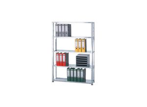 4255681563719 - Schulte Büro-Fachbodenregal MULTIplus85 Schraubsystem ohne Anschlagleiste Grundregal Fachlast 85kg HxBxT 180x100x30cm 5 Ebenen Einseitig nutzbar