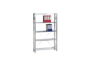 4255681565560 - Schulte Lagertechnik - Schulte Büro-Fachbodenregal MULTIplus150 Schraubsystem ohne Mittelanschlag Grundregal Fachlast 150kg 180x100x60cm 5 Ebenen