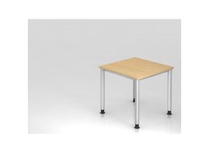 4255681583434 - Proregal-büromöbel Mit Top Leistungsdaten - Sitz-Steh-Schreibtisch Olavi Ahorn Breite 80cm Höhe 685-81cm stufenlos höhenverstellbar Rechteckform