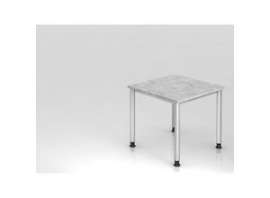 4255681583496 - Proregal-büromöbel Mit Top Leistungsdaten - Sitz-Steh-Schreibtisch Olavi Beton Breite 80cm Höhe 685-81cm stufenlos höhenverstellbar Rechteckform