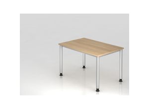 4255681583557 - Proregal-büromöbel Mit Top Leistungsdaten - Sitz-Steh-Schreibtisch Olavi Eiche Breite 120cm Höhe 685-81cm stufenlos höhenverstellbar Rechteckform