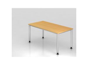 4255681583595 - Proregal-büromöbel Mit Top Leistungsdaten - Sitz-Steh-Schreibtisch Olavi Buche Breite 160cm Höhe 685-81cm stufenlos höhenverstellbar Rechteckform